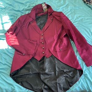 Men’s Burgundy Suit Jacket